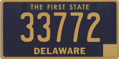 DE license plate 33772