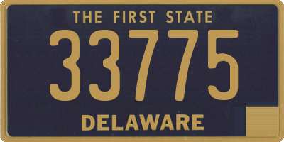 DE license plate 33775