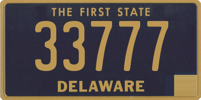 DE license plate 33777