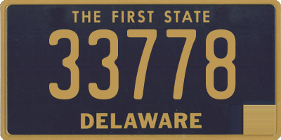 DE license plate 33778