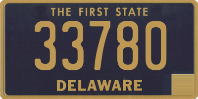 DE license plate 33780