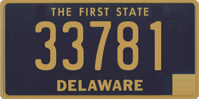 DE license plate 33781