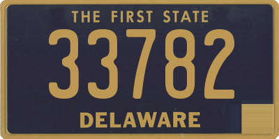 DE license plate 33782