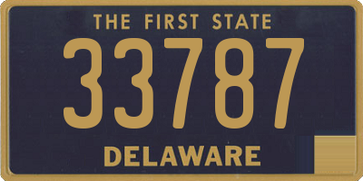 DE license plate 33787