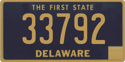 DE license plate 33792