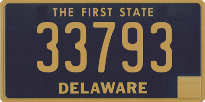 DE license plate 33793