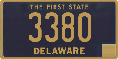 DE license plate 3380