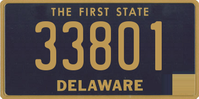DE license plate 33801