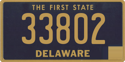 DE license plate 33802