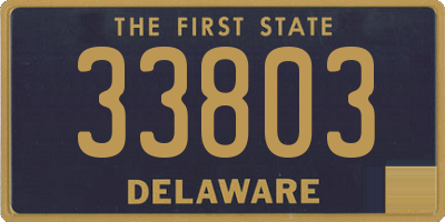 DE license plate 33803