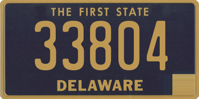DE license plate 33804