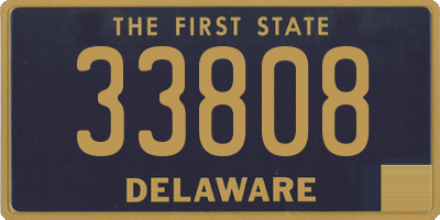 DE license plate 33808