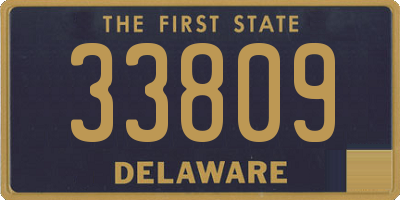 DE license plate 33809