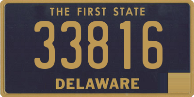 DE license plate 33816
