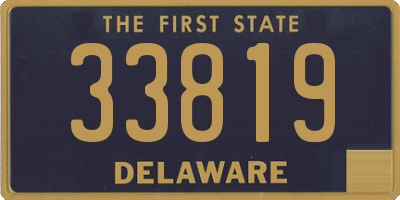 DE license plate 33819