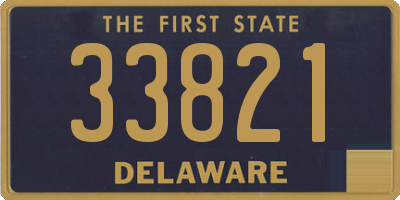 DE license plate 33821