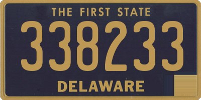 DE license plate 338233