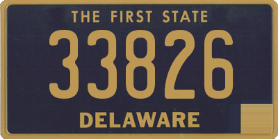 DE license plate 33826