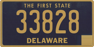 DE license plate 33828