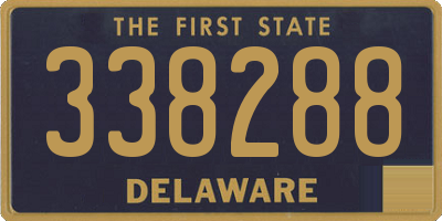 DE license plate 338288