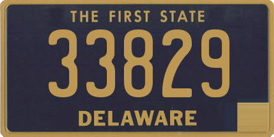 DE license plate 33829