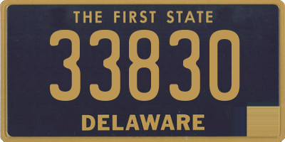 DE license plate 33830