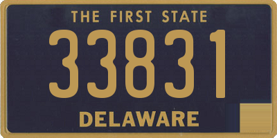 DE license plate 33831