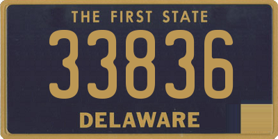 DE license plate 33836