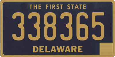 DE license plate 338365