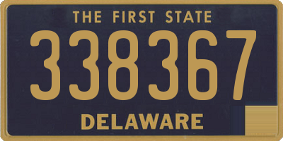 DE license plate 338367