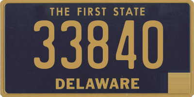 DE license plate 33840