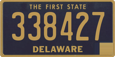 DE license plate 338427