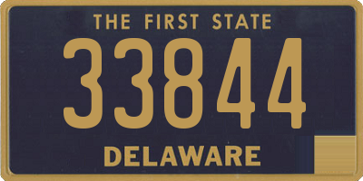 DE license plate 33844
