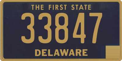 DE license plate 33847