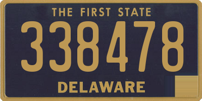 DE license plate 338478
