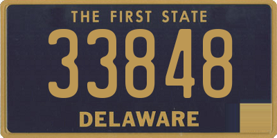 DE license plate 33848