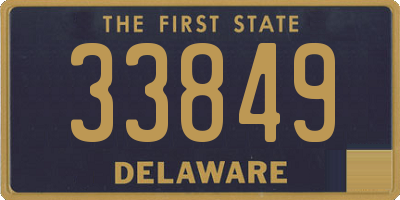 DE license plate 33849