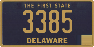 DE license plate 3385