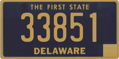 DE license plate 33851