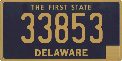 DE license plate 33853