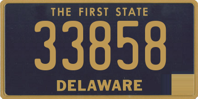 DE license plate 33858