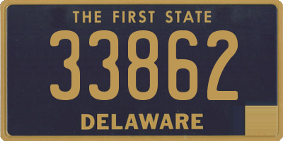 DE license plate 33862