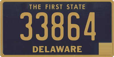 DE license plate 33864