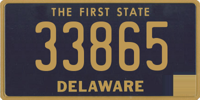 DE license plate 33865