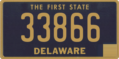 DE license plate 33866