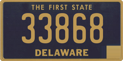 DE license plate 33868