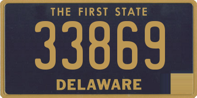 DE license plate 33869