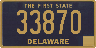 DE license plate 33870