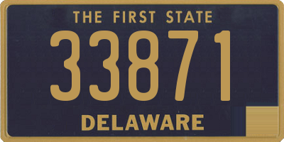 DE license plate 33871