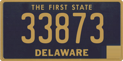 DE license plate 33873